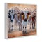 Stupell Industries Trotting Longhorn Cattle Framed Giclee, design by James Corwin